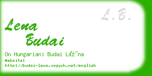 lena budai business card